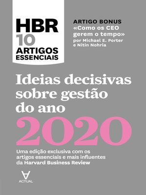 cover image of Ideias decisivas sobre gestão do ano 2020